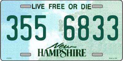 NH license plate 3556833