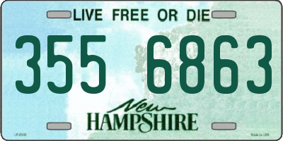 NH license plate 3556863