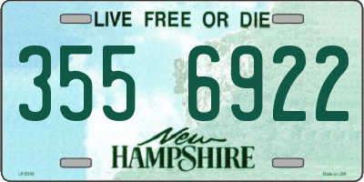 NH license plate 3556922