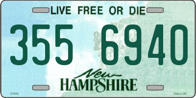 NH license plate 3556940