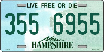 NH license plate 3556955