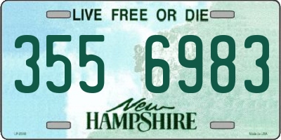 NH license plate 3556983