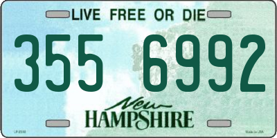 NH license plate 3556992