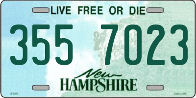NH license plate 3557023