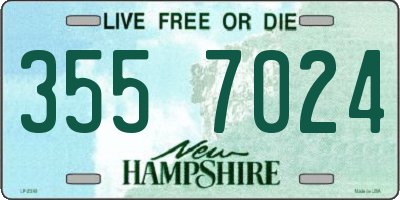 NH license plate 3557024