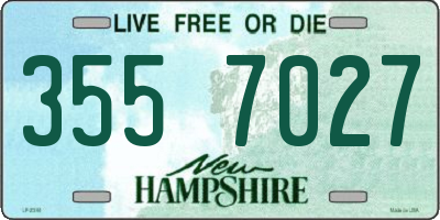 NH license plate 3557027