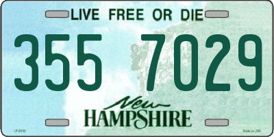 NH license plate 3557029