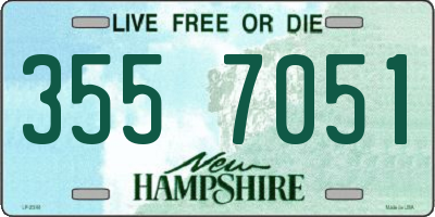 NH license plate 3557051