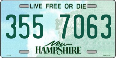 NH license plate 3557063