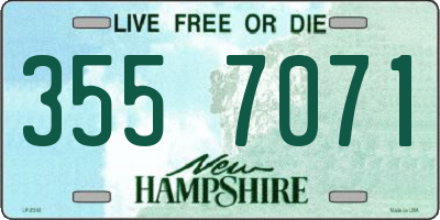 NH license plate 3557071