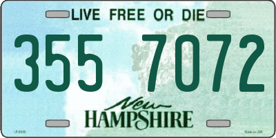 NH license plate 3557072