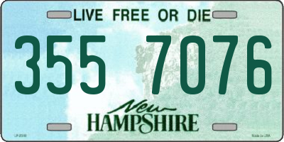 NH license plate 3557076