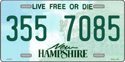 NH license plate 3557085