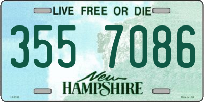 NH license plate 3557086