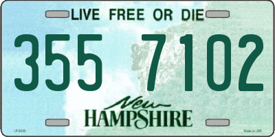 NH license plate 3557102