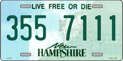 NH license plate 3557111