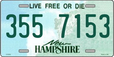 NH license plate 3557153