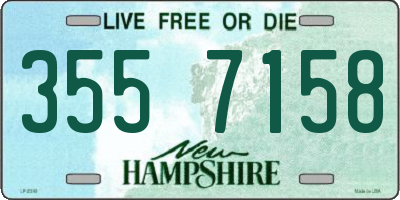NH license plate 3557158