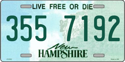 NH license plate 3557192