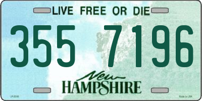 NH license plate 3557196