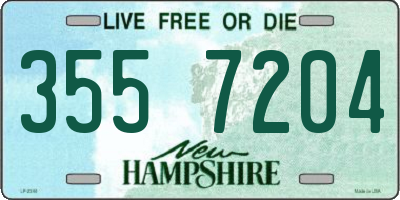 NH license plate 3557204