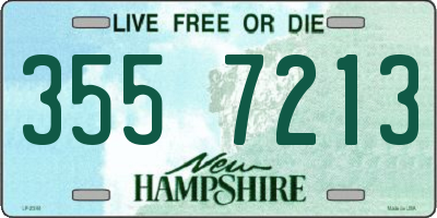 NH license plate 3557213
