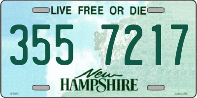 NH license plate 3557217