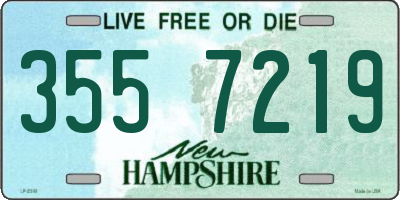 NH license plate 3557219