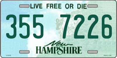 NH license plate 3557226