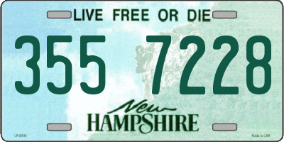 NH license plate 3557228