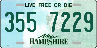 NH license plate 3557229