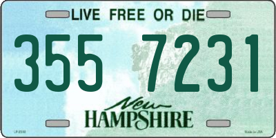 NH license plate 3557231