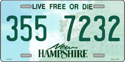 NH license plate 3557232