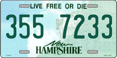 NH license plate 3557233