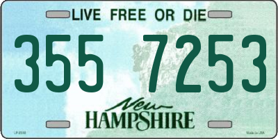 NH license plate 3557253