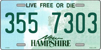 NH license plate 3557303