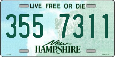 NH license plate 3557311