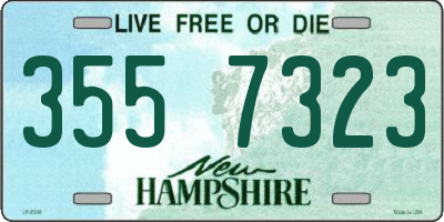 NH license plate 3557323