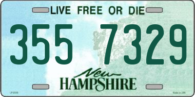 NH license plate 3557329
