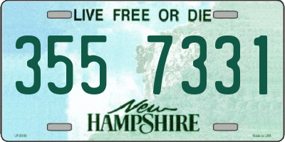 NH license plate 3557331