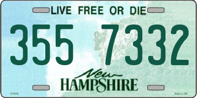 NH license plate 3557332