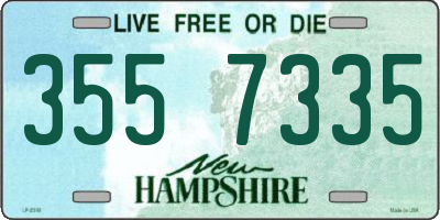 NH license plate 3557335