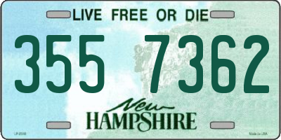 NH license plate 3557362