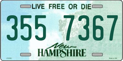 NH license plate 3557367