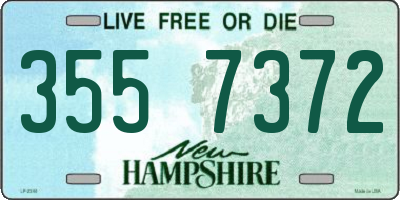 NH license plate 3557372