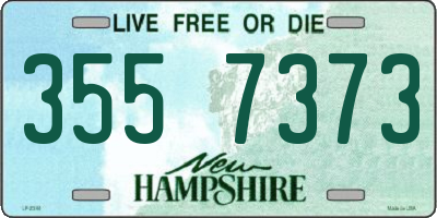 NH license plate 3557373