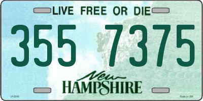 NH license plate 3557375
