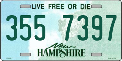 NH license plate 3557397