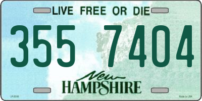 NH license plate 3557404