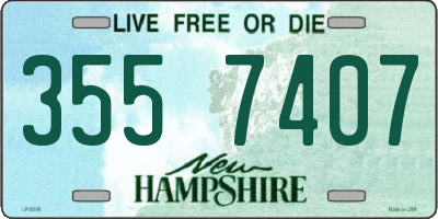 NH license plate 3557407